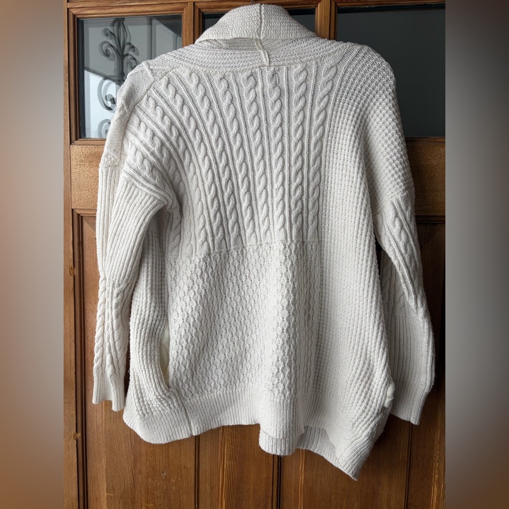 Joie Cream Cable Knit Cardigan - Picture 5 of 5